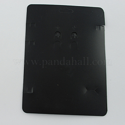 プラスチックピアスディスプレイカード  長方形  ブラック  192x140x0.8mm&nbsp;EDIS-S018