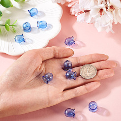 10Pcs Glass Bead Caps for Wind Chimes Making&nbsp;GLAA-BY0001-05H