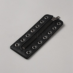 PU Leather Lace-in Boot Zipper Inserts&nbsp;DIY-WH0499-05A-01