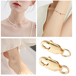 10Pcs Brass Lobster Claw Clasps&nbsp;KK-BBC0024-53