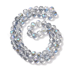 Half Rainbow Plated Electroplate Beads Strands&nbsp;EGLA-H104-08A-HR01