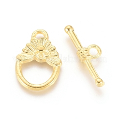 Tibetan Style Alloy Toggle Clasps&nbsp;TIBE-G015-06G
