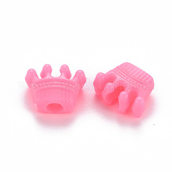 不透明なアクリルビーズ  クラウン  ミックスカラー  11x13.5x6.5mm  穴：3.5mm  約1485個/500g&nbsp;MACR-S296-96A