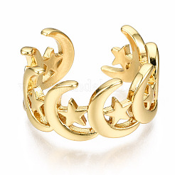 Brass Cuff Rings&nbsp;RJEW-N035-014-NF