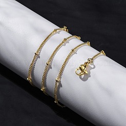 Rack Plating Brass Satellite Chain Necklaces for Women&nbsp;NJEW-A035-01G