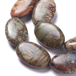 Natural Picasso Jasper Bead Strands&nbsp;G-P444-02