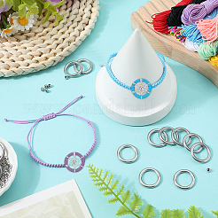 DIY Woven Web/Net Bracelets Making Findings Kit&nbsp;DIY-SC0027-95