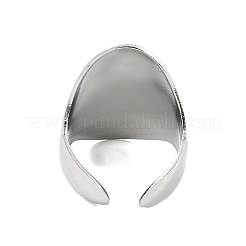 Non-Tarnish 304 Stainless Steel Open Cuff Rings&nbsp;RJEW-C095-05P