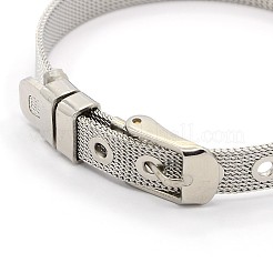 Tarnish Resistant Fashionable Unisex 304 Stainless Steel Watch Band Wristband Bracelets&nbsp;BJEW-F065A-01