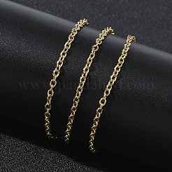 2mm 304ステンレススチールアズキチェーンネックレス（女性用）  イオンプレーティング（ip）  ゴールドカラー  15.94インチ（40.5cm）&nbsp;SA-CBACA62-05G