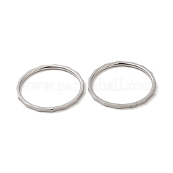 変色しない304ステンレススチールの指輪  ステンレス鋼色  内径：18mm&nbsp;RJEW-I101-02C-P
