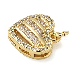 Rack Plating Brass Micro Pave Cubic Zirconia Pendants&nbsp;KK-K392-36G