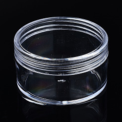 カラムポリスチレンビーズ貯蔵容器  ジュエリービーズ用小さなアクセサリー  透明  5.95x3.3cm  内径：5.2のCM&nbsp;CON-N011-024-1