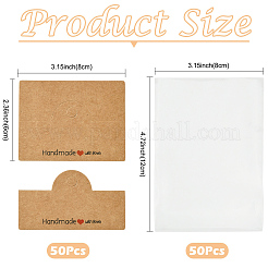 50Pcs OPP Cellophane Bags&nbsp;CDIS-YW0001-28B