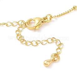Brass Micro Pave Clear Cubic Zirconia Pendant Necklaces&nbsp;NJEW-Z038-01G-Y