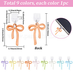 9Pcs 9 Colors PVC Mobile Dustproof Plugs&nbsp;HJEW-SC0003-21