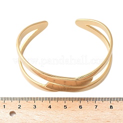 304 Stainless Steel Cuff Bangles for Women&nbsp;BJEW-U032-15G