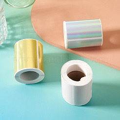 3 Rolls 3 Styles Vinyl Plastic Printable Holographic Stickers&nbsp;OFST-TA0001-10E