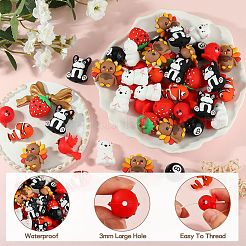10Pcs Food Grade Eco-Friendly Silicone Beads&nbsp;SIL-SZ0003-17