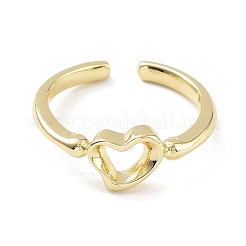 Brass Open Cuff Rings for Women&nbsp;LS-RJEW-A028-02G