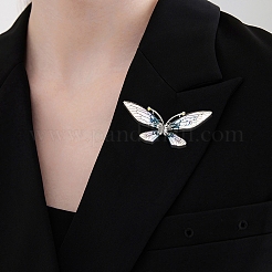 Bling Resin Butterfly Brooch Pin with Crystal Rhinestone&nbsp;LS-JEWB-P016-04P-03