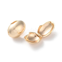 Rack Plating Oval Brass Hoop Earrings Long-Lasting Plated&nbsp;EJEW-S241-01G