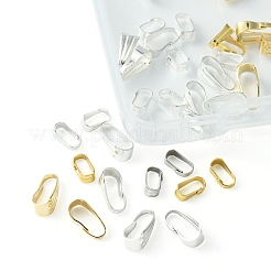 60Pcs 6 Style 304 Stainless Steel Snap on Bails&nbsp;STAS-FS0001-35
