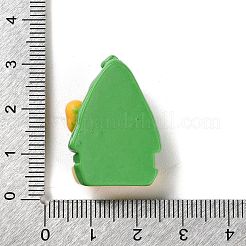 クリスマステーマ不透明樹脂カボション  ジュエリー作りのための  クリスマスツリー  27.5x20x10mm&nbsp;RESI-F053-B01