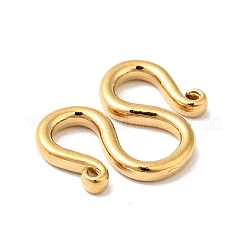 304ステンレススチール留め具  メートルの留め金  ゴールドカラー  11x13x1.5mm&nbsp;STAS-C056-14G