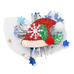 Chistmas Theme Felt & Gauze Alligator Hair Clips&nbsp;PHAR-F019-10