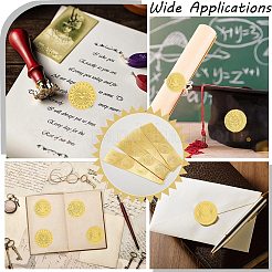 40 Sheets 4 Styles Plastic Self Adhesive Gold Foil Embossed Stickers&nbsp;DIY-CP0010-45