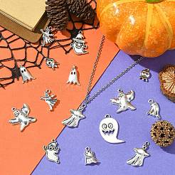 100Pcs 10 Styles Tibetan Style Alloy Pendants&nbsp;FIND-CJ0002-22