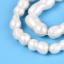 Natural Baroque Keshi Pearl Beads Strands&nbsp;PEAR-S020-O04