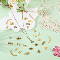 120Pcs 10 Styles Zinc Alloy Chandelier Component Links&nbsp;FIND-WR0013-09