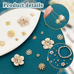 390Pcs Alloy & Iron & Brass Bead Caps&nbsp;DIY-PH00021-69