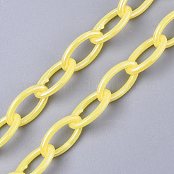 Acrylic Opaque Cable Chains&nbsp;X-PACR-N009-001K