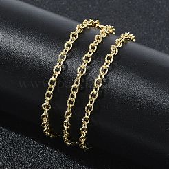 女性用2.7mm真鍮アズキチェーンネックレス  長持ちメッキ  ゴールドカラー  16.02インチ（40.7cm）&nbsp;KK-CBA2293-10G