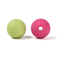 Frosted Opaque Acrylic Beads&nbsp;FACR-T008-04M-02