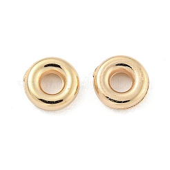 CCBプラスチックビーズ  丸いリング  ゴールドカラー  6x2mm  穴：2mm&nbsp;CCB-L014-01A-G