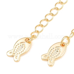 Brass Curb Chain Extender&nbsp;KK-P354-09G
