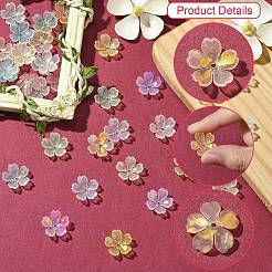 Opaque Plastic Bead Caps&nbsp;KY-CJC0012-03