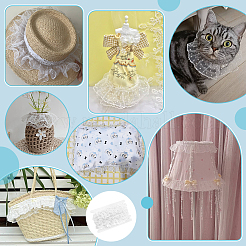 10M Polka Dot Polyester Gauze Wrinkle Ribbon&nbsp;OCOR-PH0007-99A