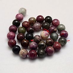 Natural Tourmaline Beads Strands&nbsp;X-G-G446-4mm-03