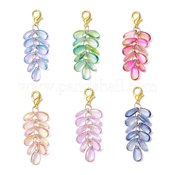 Teardrop Glass Pendant Decorations&nbsp;HJEW-JM03256
