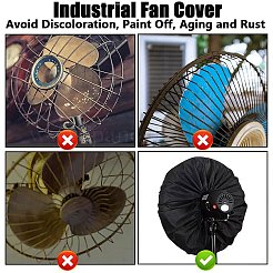 Polyester Wall Mounted Electric Fan Dust Cover&nbsp;AJEW-WH20010-65B