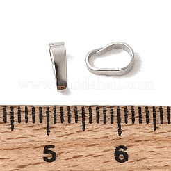 真鍮製バチカン  長持ちメッキ  ラックめっき  プラチナ  7x4x2mm  穴：6x4mm&nbsp;KK-F932-01A-P