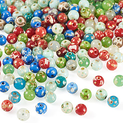 ピカソ ベーキングペイント ガラスシードビーズ  ラウンド  ミックスカラー  6~6.5mm  穴：1.2~1.6mm  約172個/50g  50 G /セッティング&nbsp;SEED-TA0001-61B