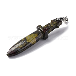 Natural Dragon Blood Big Pendants&nbsp;G-K338-41P-05