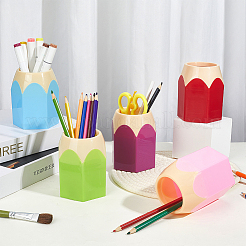 10Pcs 5 Colors ABS Plastic Pen Holder&nbsp;AJEW-GA0009-90