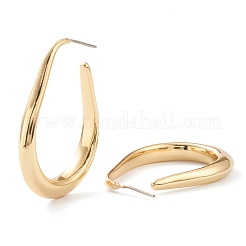 Brass Half Hoop Earrings&nbsp;EJEW-H109-12G